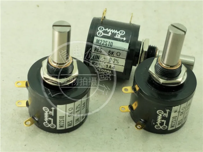 

Japan Branch COPAL M22S10 5K 100K multi-turn potentiometer printing machine parts potentiometer