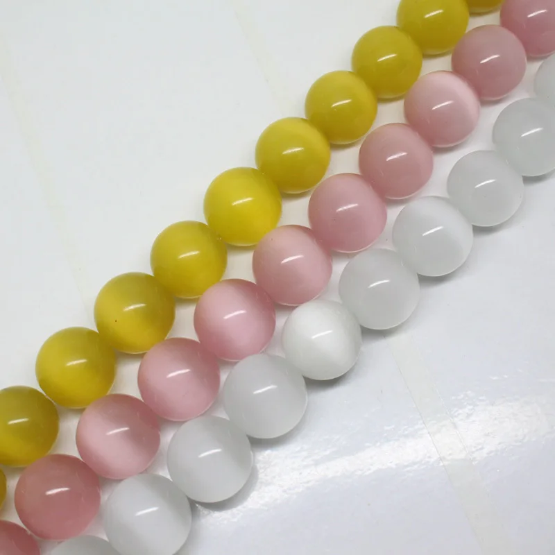 Mini. order is $7!16mm Cat's Eye Round Jewelry Making Loose beads 14