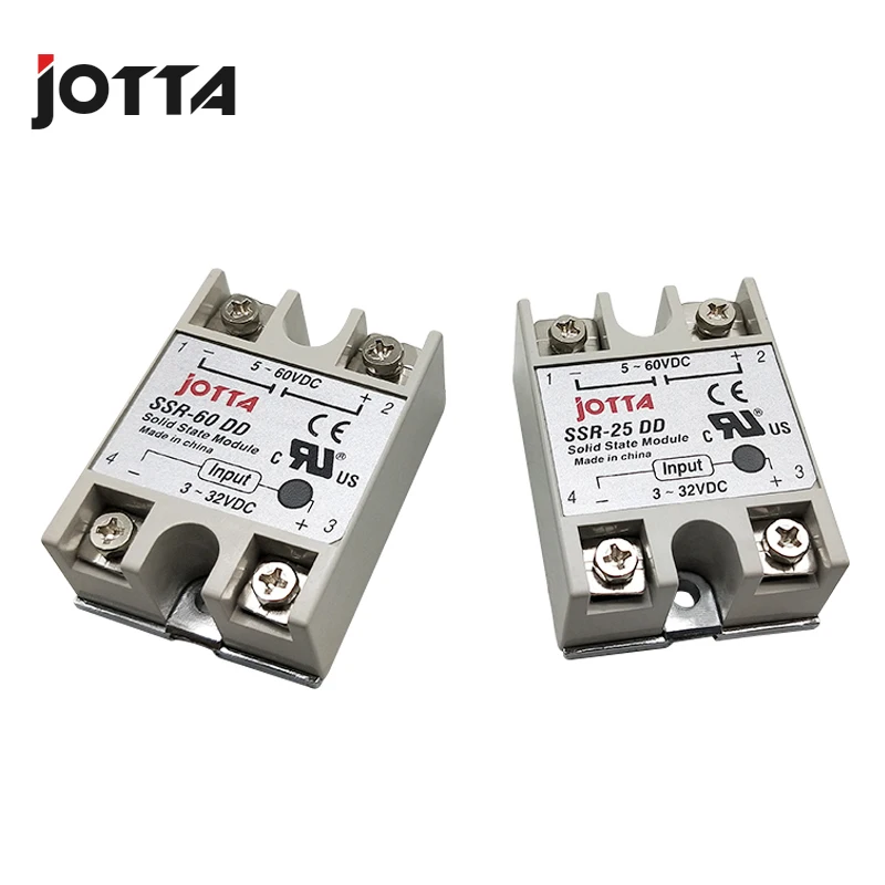 SSR -80DD DC control DC SSR white shell Single phase Solid state relay 80A input 3-32V DC output 5~60V DC