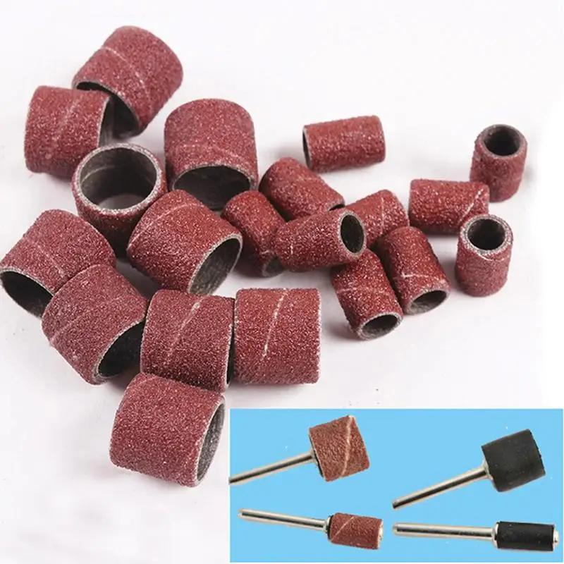 

200pcs 1/4 1/2 dremel rotary tool sanding sleeves sanding sleeves woodcarving sanding paper grinding wheel woodworking polishing