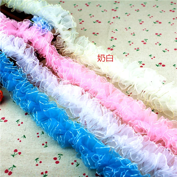 5yards/lot 6cm Baby Hairband Hair Hoop Material Elastic Lace Ribbon for Baby Dress ~Beautiful Z281