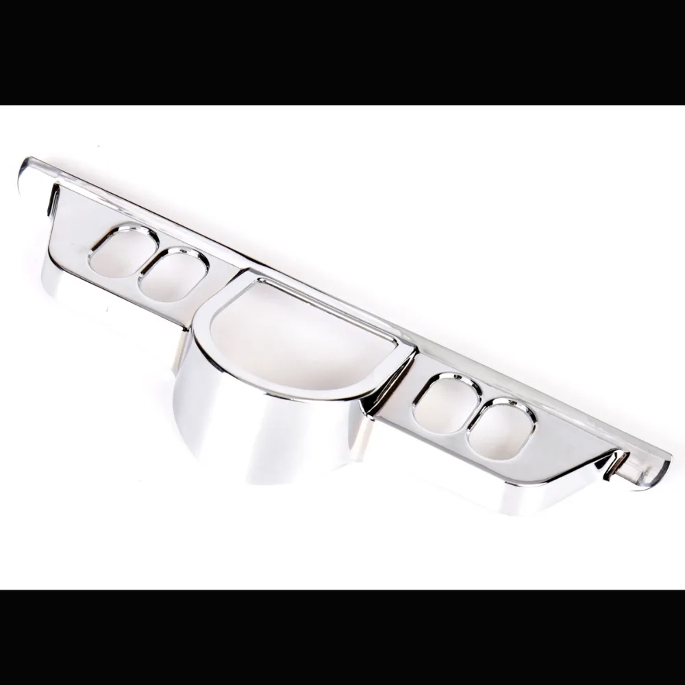 Chrome Switch Dash Panel Accent Cover For Harley Street Glide 06-13 Triks 09-13 Electra Glide 96-13 Models