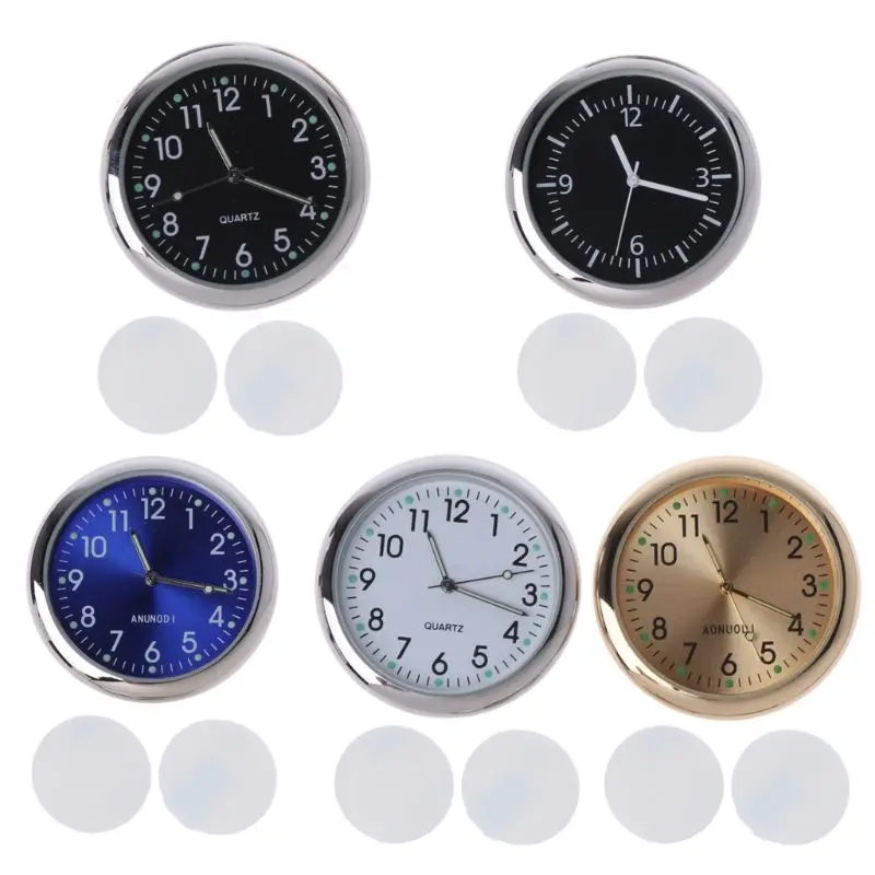 Universal Car Clock Stick-On Electronic Watch Dashboard Noctilucent Decoration For SUV Cars