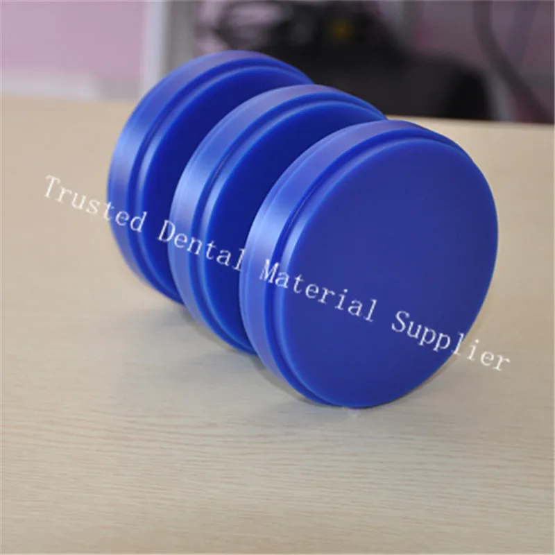 New 10 Piece OD98*28/30 MM Dental Lab Material Wax  Blocks Blue& White Carving Wax Disc  For Making Dental Crowns Teeth Mold