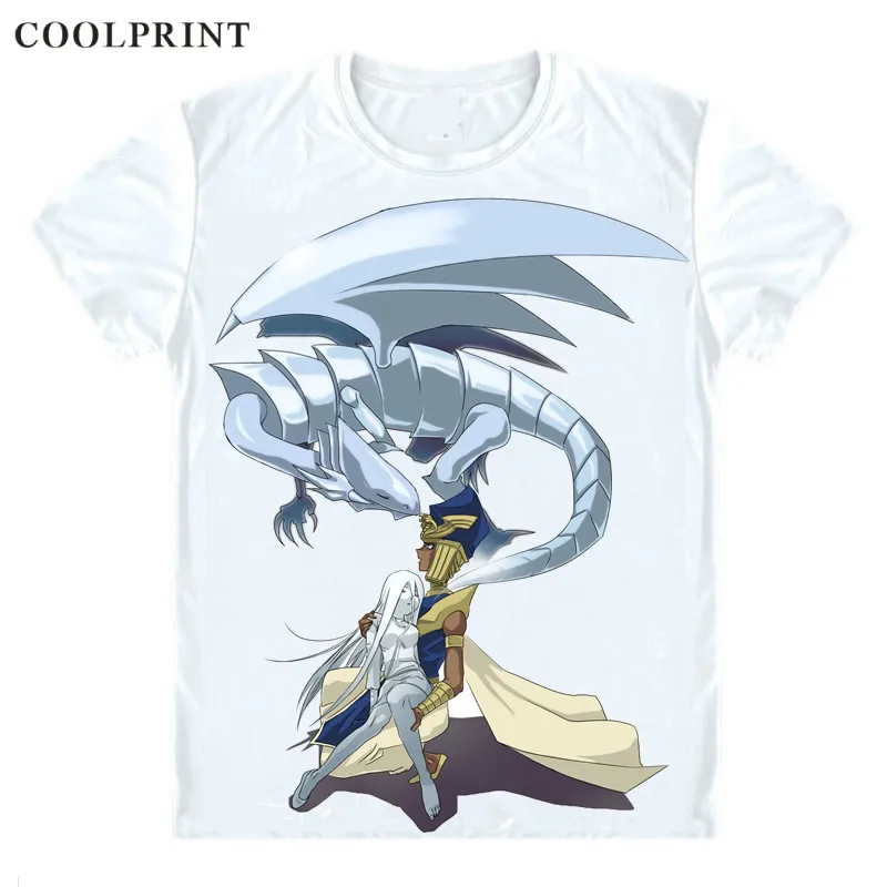 Blue Eyes White Dragon Buruuaizu T Shirt Duel Monsters Yu-Gi-Oh King of Games Casual TShirt Premium T-Shirt Short Sleeve Shirts