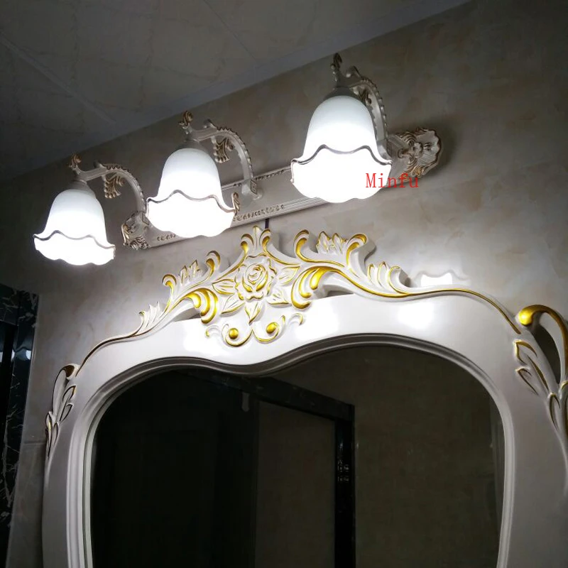 Modern LED Wall Lights Bathroom Cabinet Mirror Front Light Vanity Lamps Hairdressing Wall Sconce Barber Shop Toilet Glass Gold