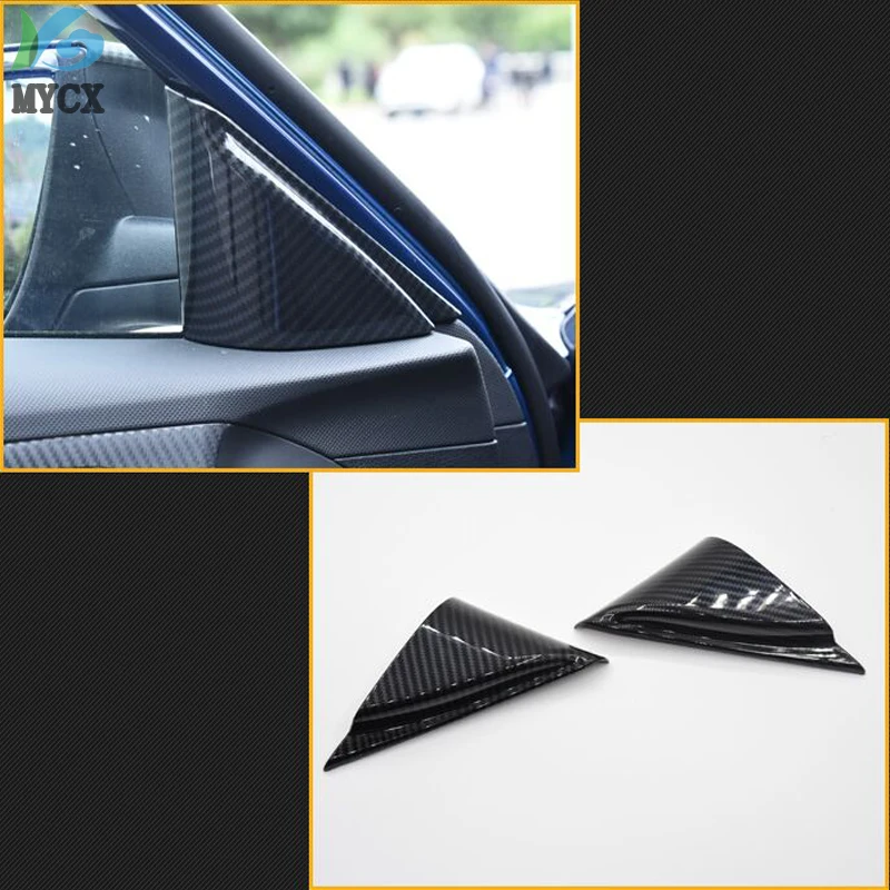 Car Front Trim Frame 2pcs ABS Interior Front Pillar Triangle Trim Frame Protector For Hyundai Lafesta 2018-2019