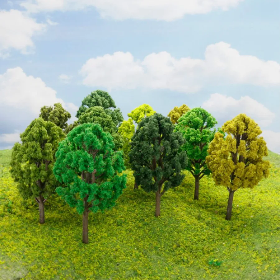 200pcs/lot 6cm 1/150 2018 New N Z Scale Miniature Architectural Model Green Tree For Ho Train Layout Modelbouw Scene