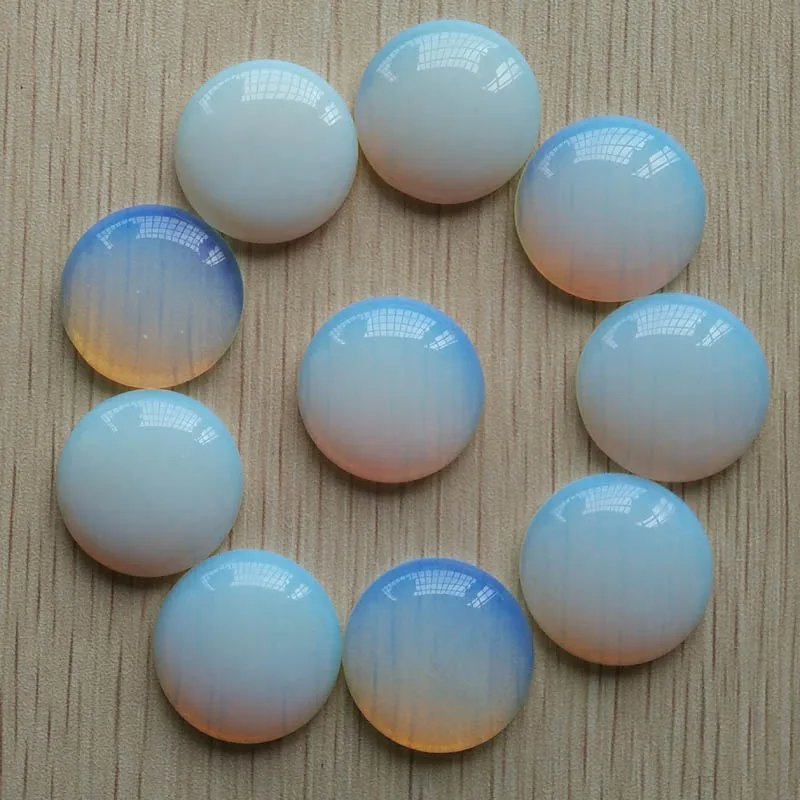 

Wholesale 20pcs/lot Fashion opal stone round cabochon beads 25mm for jewelry Accessories making free shipping