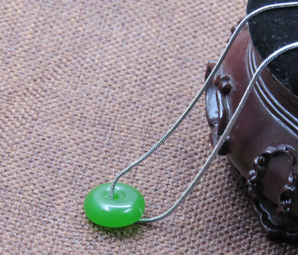 Drop Shipping Hetian Jade Transfer Beads Pendant  Necklace Lucky Amulet Couple Jewelry For Men Women Gift