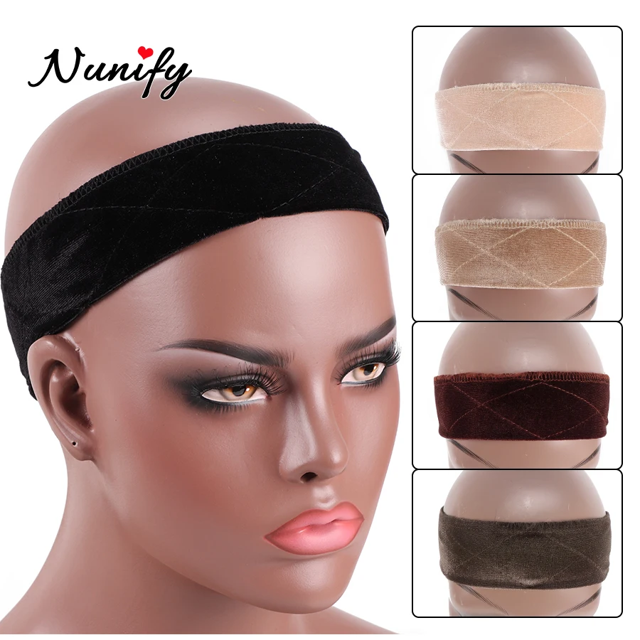 

Comfort Grip Wig Band Flexible Velvet Wig Grip For Holding Your Wig Black Blonde Skin Color Wig Grip Headband Hair Band For Girl