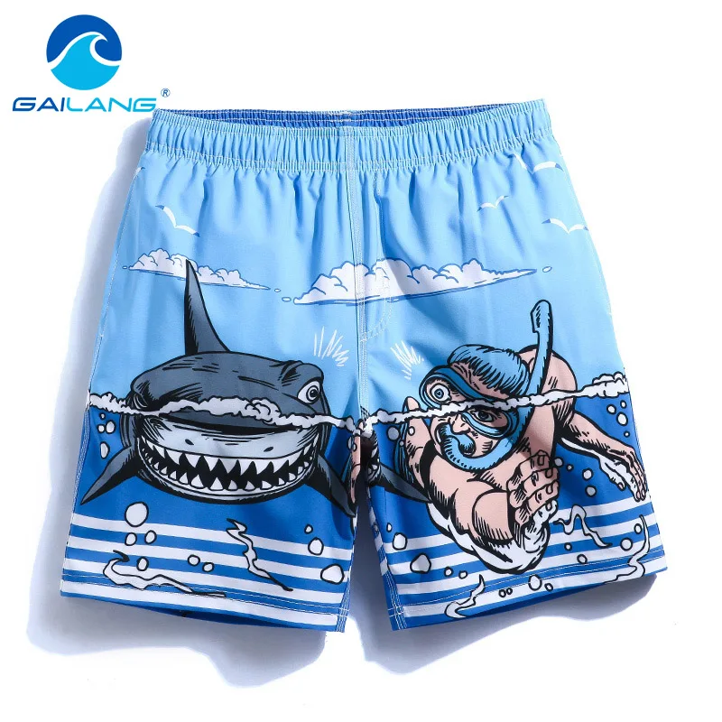 

Gailang Brand Men's Beach Board Shorts Boxer Trunks Men Swimwear Swimsuits Bottoms Bermuda Sweatpant