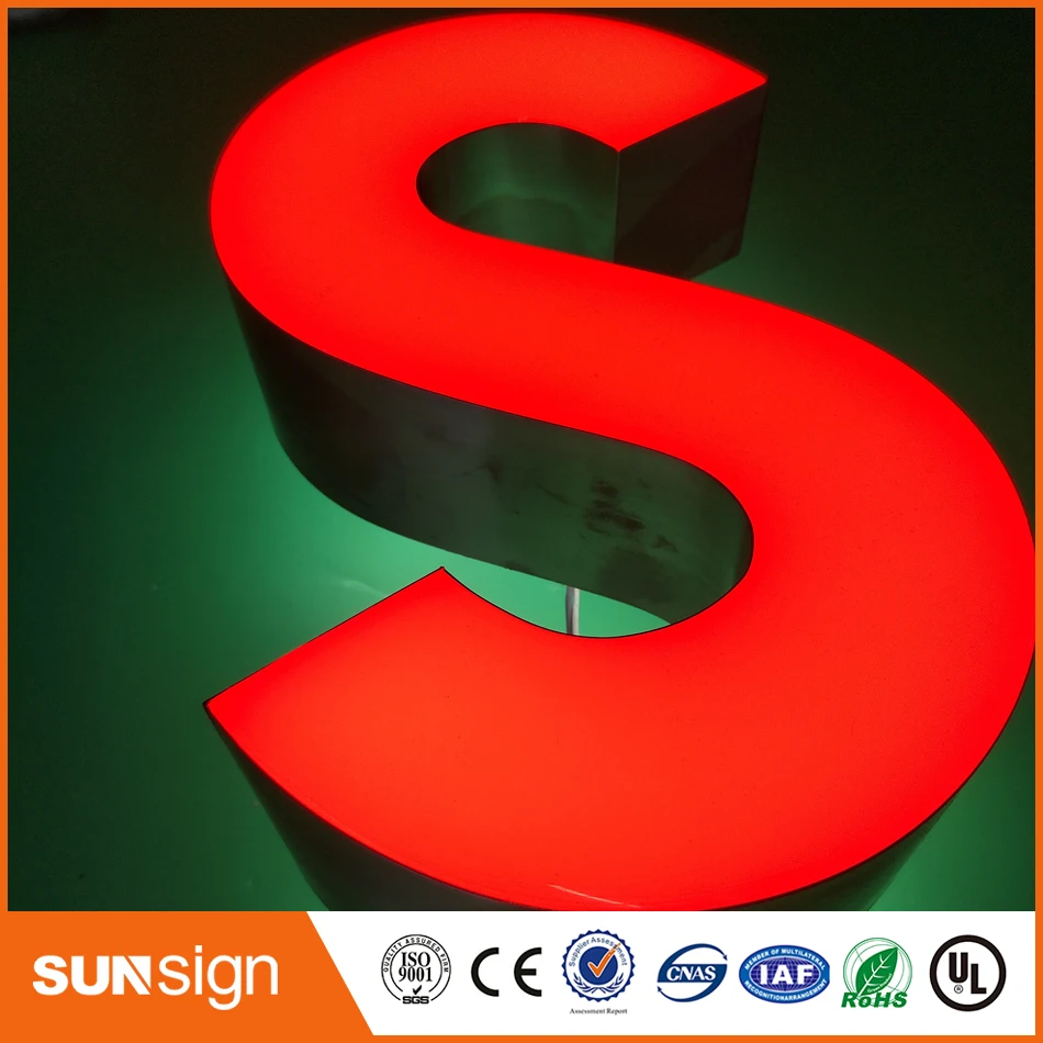 Winkel Venster Reclame Verlichte Led Brief