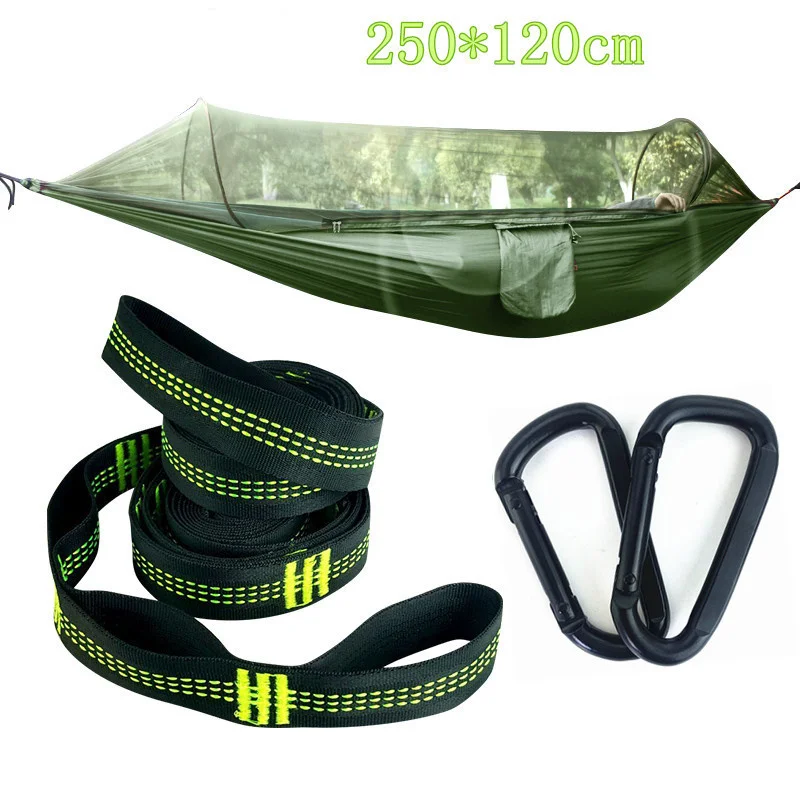 

Multiuse Portable Hammock Camping Survivor travel casual Hammock with Mosquito Net Stuff Sack unnel Shape Swing Bed Tent