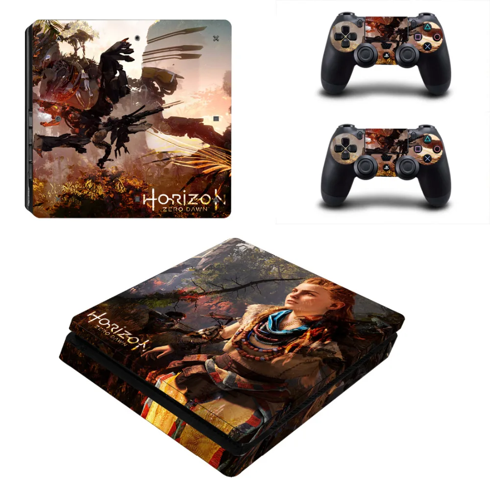 Horizon Zero Dawn PS4 Slim Skin Sticker per Sony PlayStation 4 Console e Controller per Dualshock 4 PS4 Slim Sticker Decal