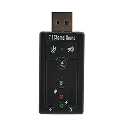 TISHRIC USB Esterno Adattatore Della Carta Sana 7.1 Canali Professionale 3.5 millimetri Cuffie Con Microfono Per Il Computer Portatile Del PC Professionale