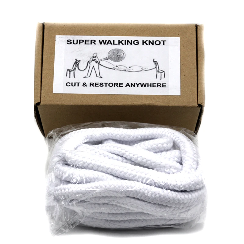 Super Walking Knot - White Magic Tricks Magician Stage Illusion Funny Gimmick Mentalism Classic Toys Cut Rope Restore Magic