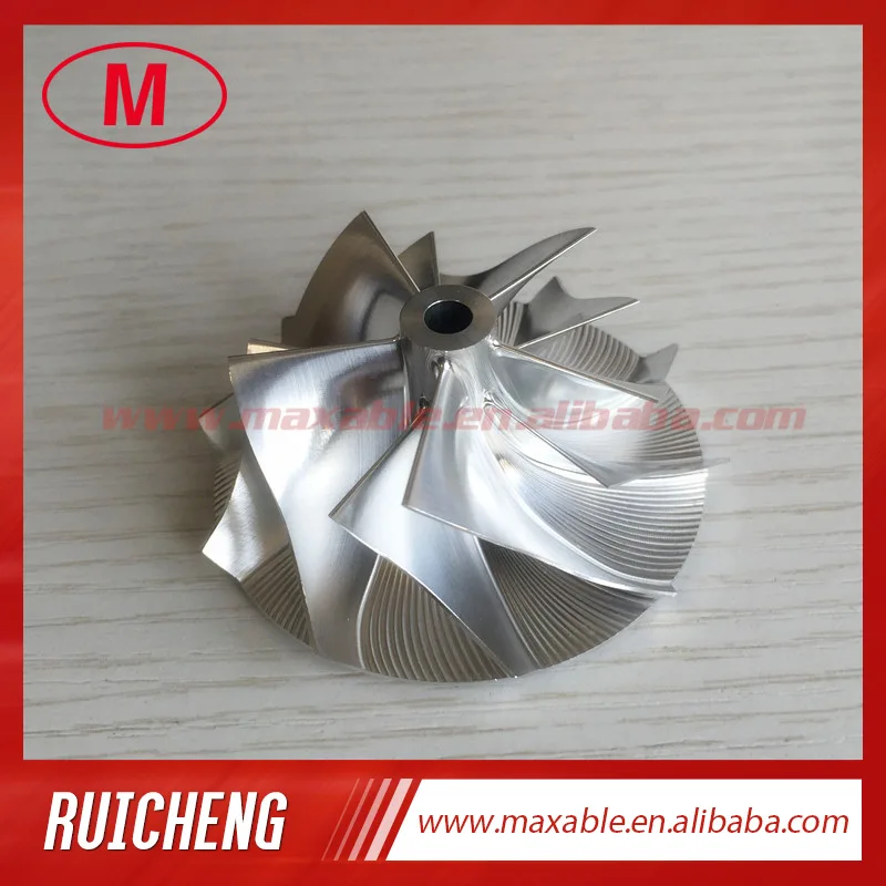 TD04HL 19T 46.02/58.00mm 5+5 blades 49189-X performance Turbocharger milling/aluminum 2618/billet compressor wheel