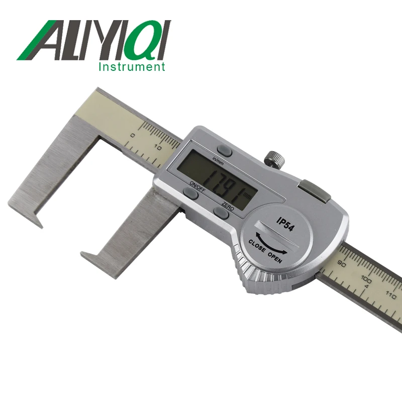 0-200mm 0.01mm Outside Groove Digital Caliper With Flat Points High Precision Good Quality Waterproof With Extra LCD Screenn