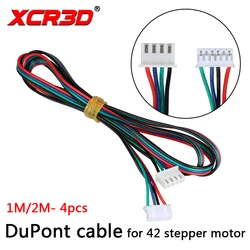 XCR3D Hohe Qualität 4 teile/los 1M/2M XH 2,54 4pin-XH 2,0 6pin Paralled Motor Stecker kabel für 42 Stepper Motor 3D Drucker Teile