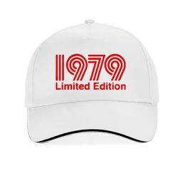 New 1979 Limited Edition Red Text Cool  Baseball Cap men women  Fashion Dad Cap print Adjustable snapback hat gorras