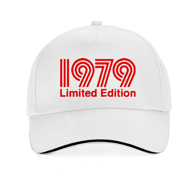 New 1979 Limited Edition Red Text Cool  Baseball Cap men women  Fashion Dad Cap print Adjustable snapback hat gorras