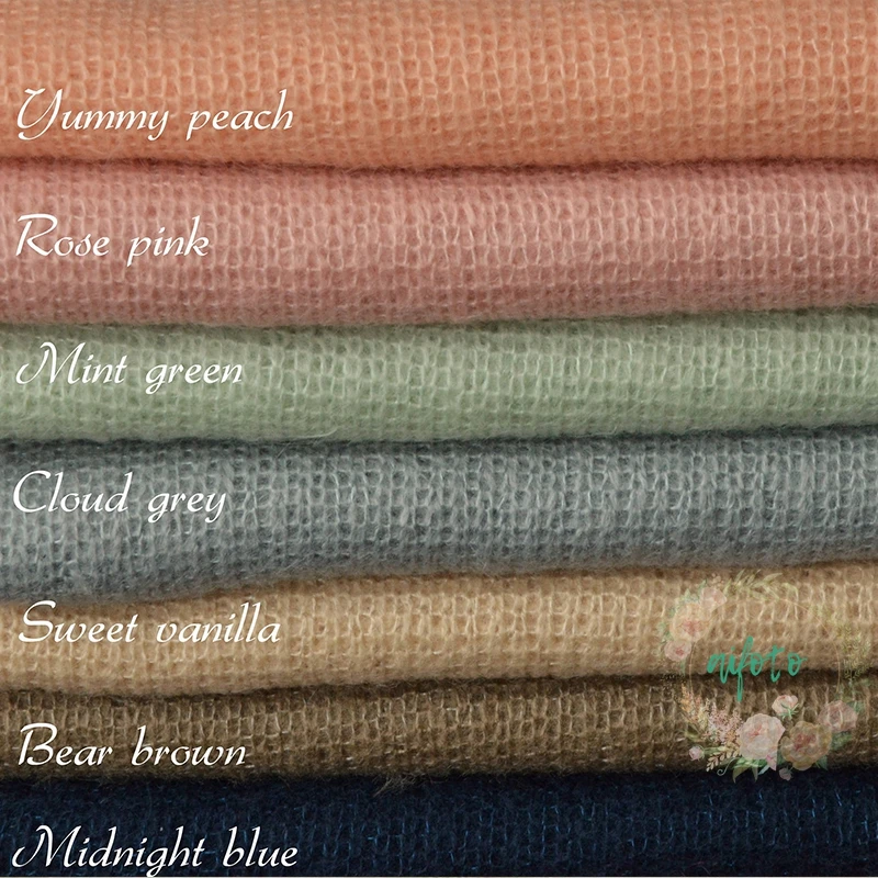 150*160 cm Newborn Photography Crochet Fabric Backdrop Simple Knit Backdrop Newborn Backdrop Posing 200*160 cm Soft Fabrics