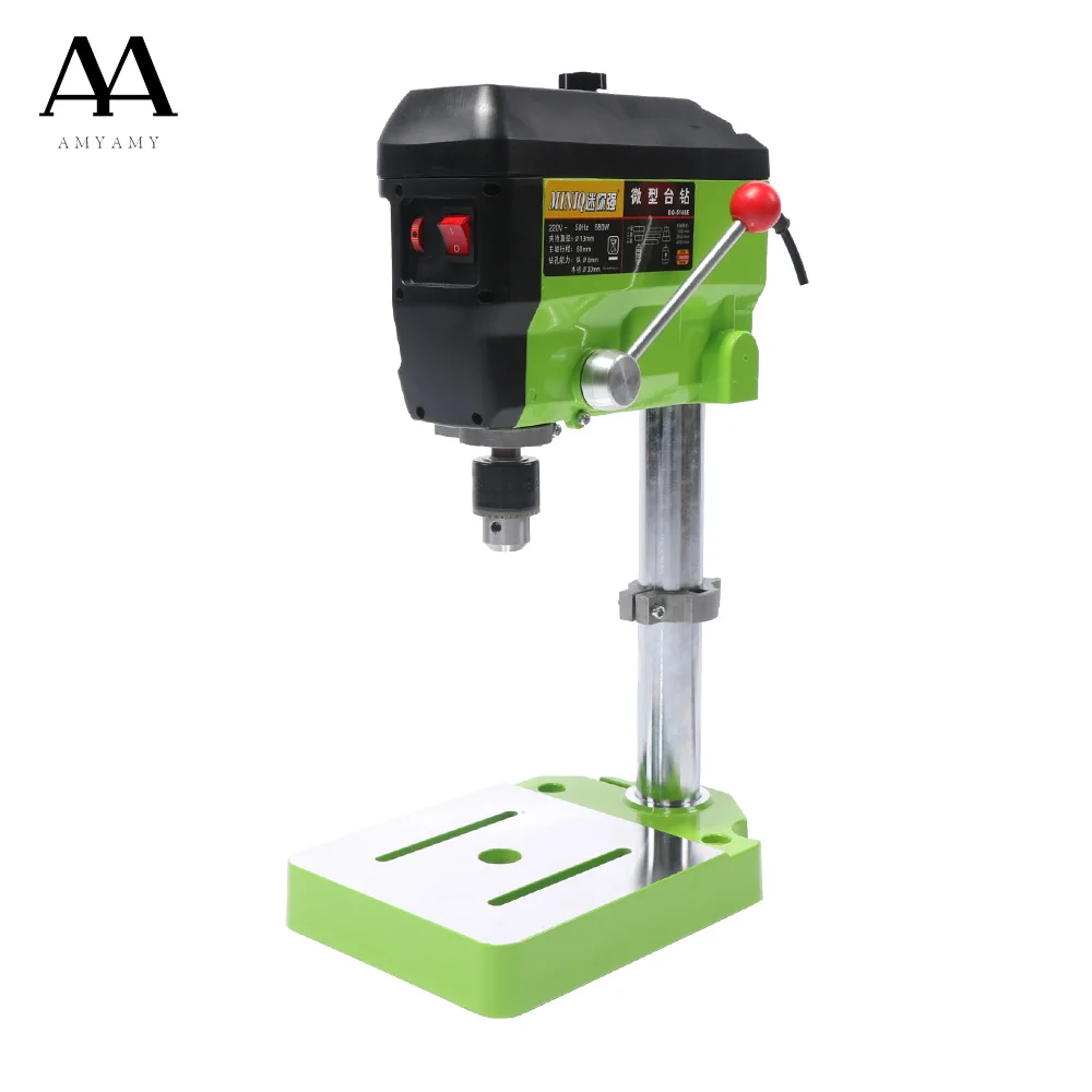 AMYAMY  Mini Drill Press Bench Small Drill Machine Work Bench with 5 Speed Adjustable 220V EU plug 5168E