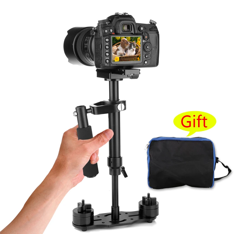 S40-S 40cm Professional Handheld Stabilizer Steadicam for Camcorder Digital Camera Video Canon Nikon Sony DSLR Mini Steadycam