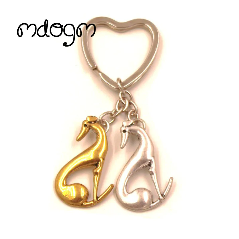 New Cute Greyhound Dog Animal Purse Handbag Charm Handmad Pendant Keychain For Bag Car Women Men Key Ring Love Jewelry K140