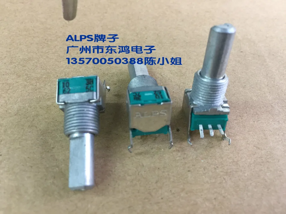 3pcs for ALPS type RL09L precision potentiometer, single B10K axis long 20mm power amplifier potentiometer