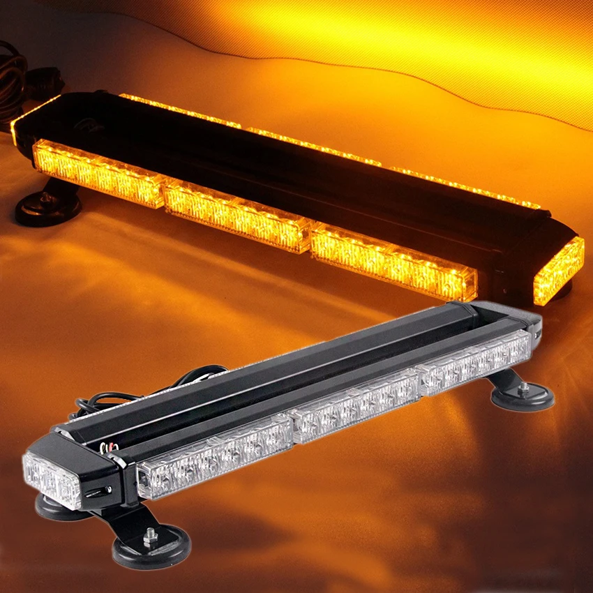 

Double Side 20'' Car Led Offroad Lights Bar Emergency Security Warning Fireman Tractor Agricultural AVT Flash Strobe Lights Bar