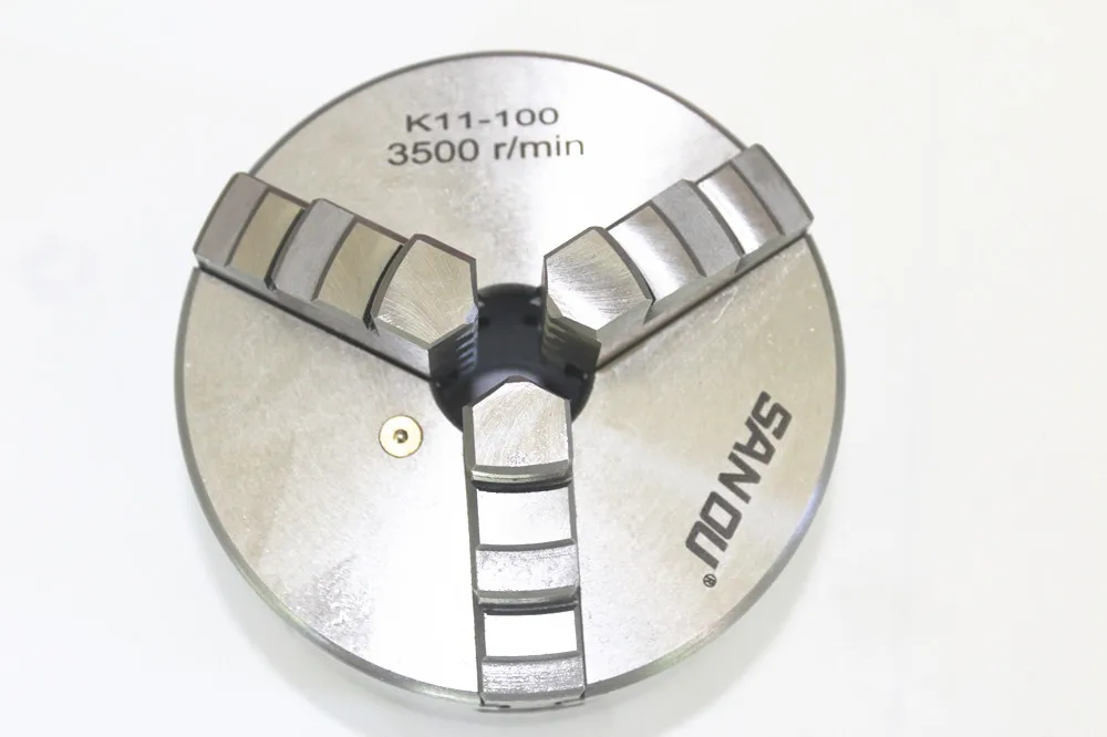 SAN OU K11 100 3-Jaw Lathe Chuck Manual Self-Centering Metal K11-100 Lathe Chuck With Jaws Turning Machine Tools Accessories