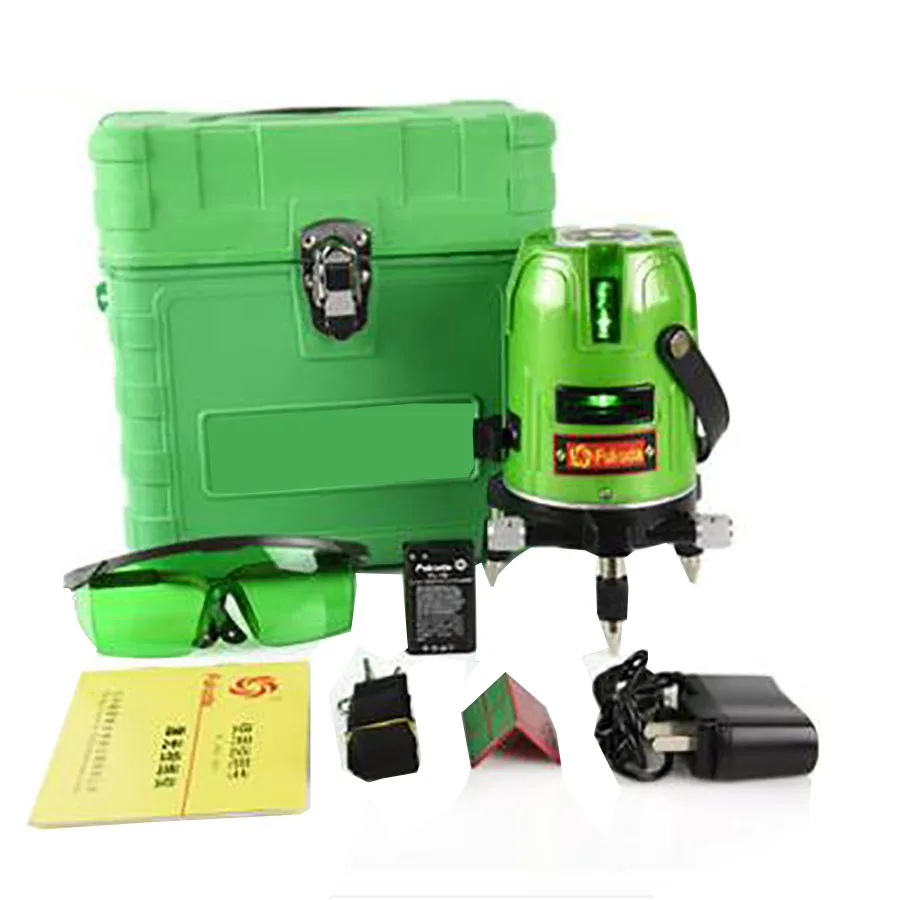 2 line 1 Point 360 Degree rotary Self leveling Green line Laser Level