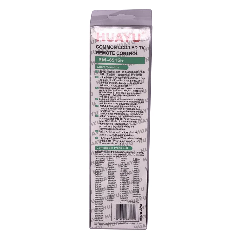 Mới Thay Thế Điều Khiển Từ Xa RM-651G + Cho SHARP LED LCD TV Remoto Điều Khiển GA007BG22 GA635SA G0755PE G1324SA GA031WJSA GA746