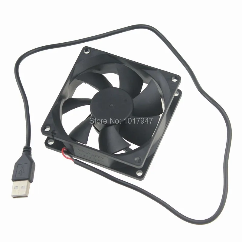 50Pieces lot Gdstime Cooler Master 8CM 80mm x 25mm 5V USB Power Sleeve Bearing Computer Case Cooling Fan