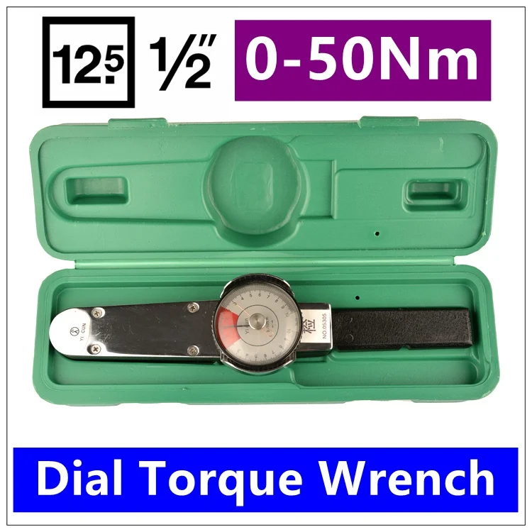 

Mxita Dial torque spanner High-precision pointer torque wrench 1/2 0-50Nm hand tools