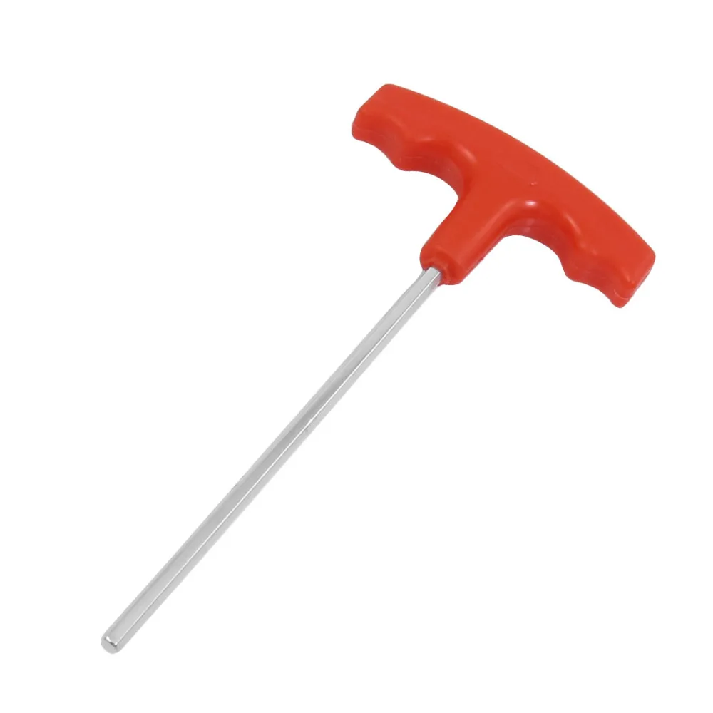 UXCELL 1Pcs 4mm Hex Tip Hex Key Wrench Plastic T-handle Extra Long Arm Hex Wrench Nonslip Grip 11cm Shank Length
