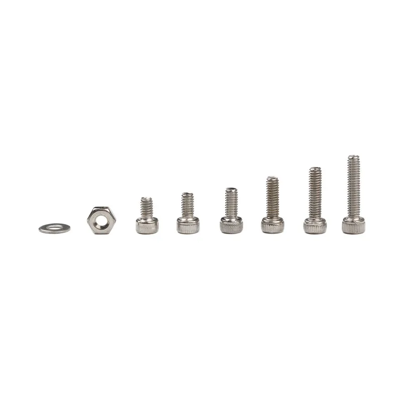 250Pcs M2.5 In Acciaio Inox Viti A Testa Cava Esagonale Bicicletta Bulloni Esagonali Assortimento Della Miscela Kit