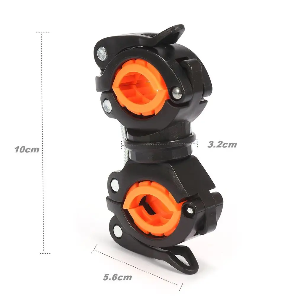 AloneFire BC05 360 Degree Rotation Cycling Bike Flashlight Holder Bicycle Light Torch Mount LED Head Front Light Holder Cliplamp