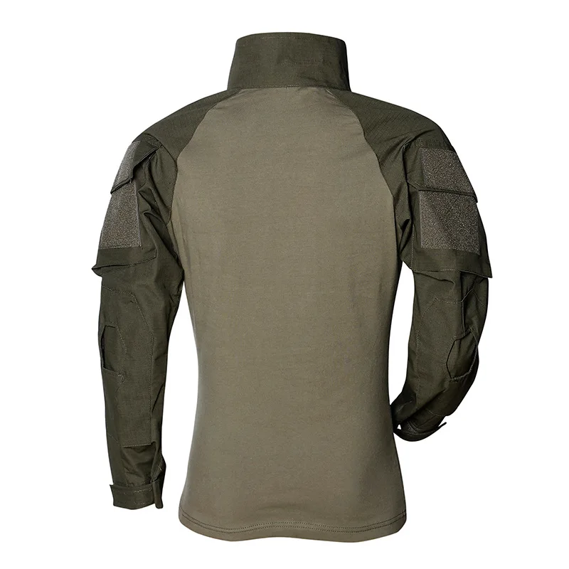 S-5XL Big Size Shirt Uniform Outdoor Camouflage Clothes Hiking Training  Tops Long Sleeve Fan Shirt