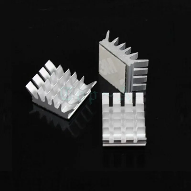 

50 pieces GDT-X8 With 3M Tape Extruded Aluminum Heatsink Chip VGA RAM LED IC Radiator 18mm x 13mm