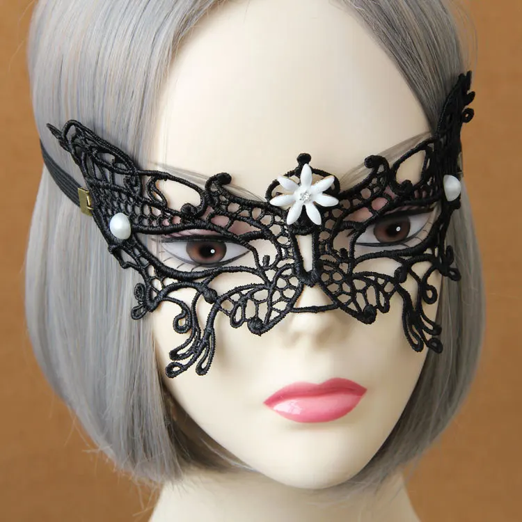 Princess Gothic lolita mask  Venice flower lace butterfly mask half face mask accessories MJ-33 high quality women's party