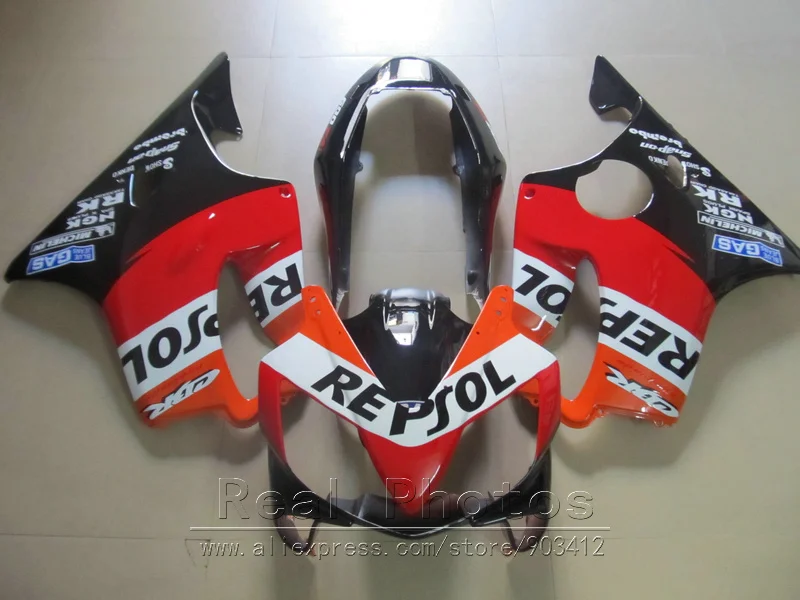 Injection mold ABS plastic fairing kit for Honda CBR600 F4I 04 05 06 07 orange black fairings set 2004-2007 CBR600 F4I BN21