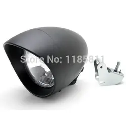 Motorcycle Headlight Black W/ Bracket Chrome LOW & HIGH BEAM For Honda Shadow Aero Phantom VLX 750 1100 VT Cruiser Chopper