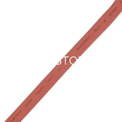 Relación de 600V, 8mm de diámetro Tubo termorretráctil de poliolefina roja, 10M