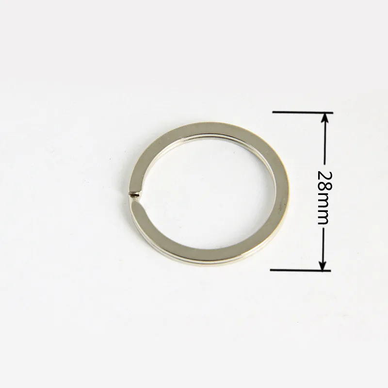 28mm Metal Key Holder Split Rings Unisex Keyring Keychain Keyfob Accessories Wholesale 100pcs/lot