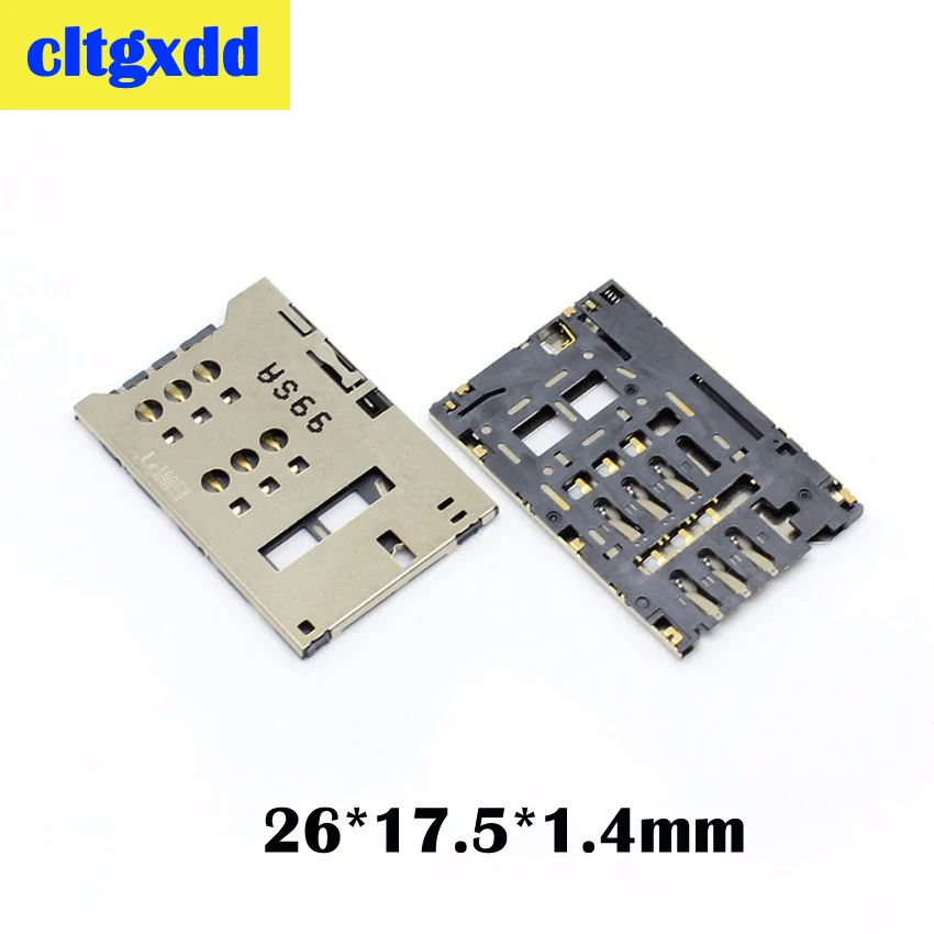 cltgxdd 2pcs sim card reader holder for Huawei P1 T9200 U9200 X2-02 E5776 E5776S E589U sim card socket slot tray replacenment