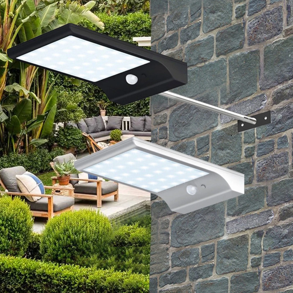 

Solar Lamp Outdoor Led Light 3 Modes PIR Motion Sensor Solar Powered Lampada Wall 36 LED Garden Street Light For Yard Decorative