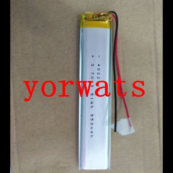 New Hot A Rechargeable Li-ion Cell  3.7V polymer lithium battery 4022110 950mah long direct sale